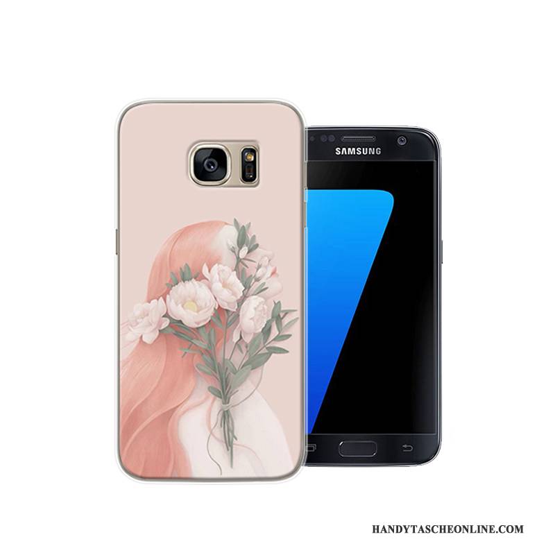 Hülle Samsung Galaxy S7 Kreativ Persönlichkeit Rosa, Case Samsung Galaxy S7 Schutz Handyhüllen Anti-sturz