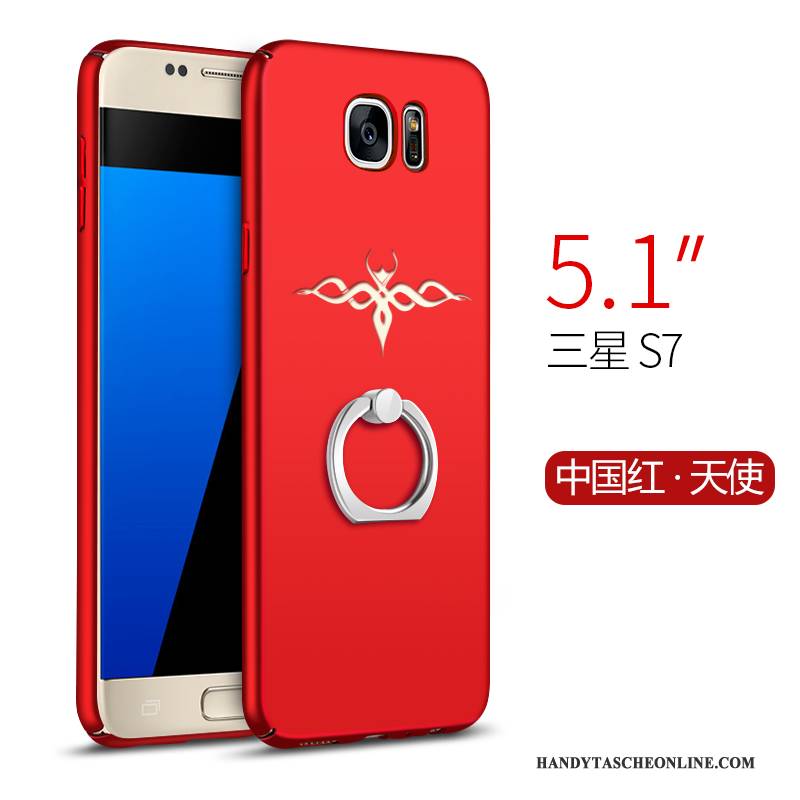 Hülle Samsung Galaxy S7 Schutz Anti-sturz Nubuck, Case Samsung Galaxy S7 Trend Rot