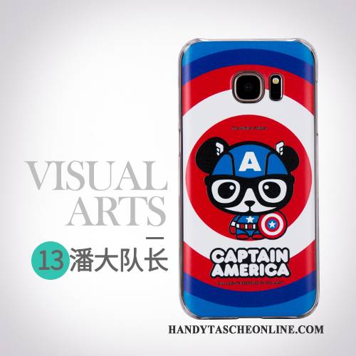 Hülle Samsung Galaxy S7 Schutz Persönlichkeit Handyhüllen, Case Samsung Galaxy S7 Karikatur Trend Gelb