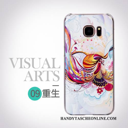 Hülle Samsung Galaxy S7 Schutz Persönlichkeit Handyhüllen, Case Samsung Galaxy S7 Karikatur Trend Gelb