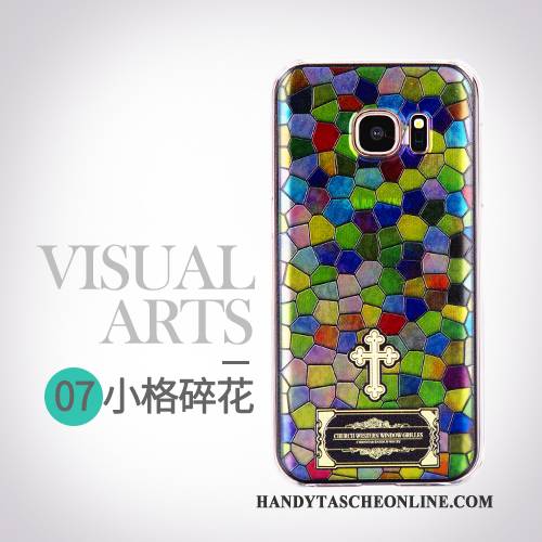 Hülle Samsung Galaxy S7 Schutz Persönlichkeit Handyhüllen, Case Samsung Galaxy S7 Karikatur Trend Gelb