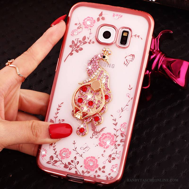 Hülle Samsung Galaxy S7 Schutz Ring Handyhüllen, Case Samsung Galaxy S7 Weiche Rosa