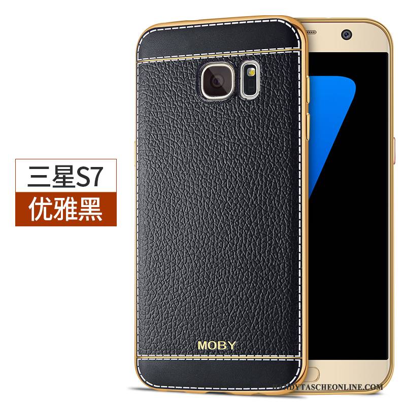 Hülle Samsung Galaxy S7 Silikon Handyhüllen Lichtfarbe, Case Samsung Galaxy S7 Schutz Anti-sturz Neu