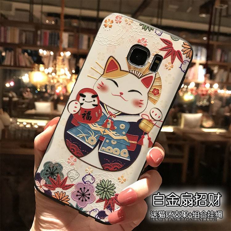 Hülle Samsung Galaxy S7 Silikon Hängende Verzierungen Neu, Case Samsung Galaxy S7 Taschen Reichtum Trend