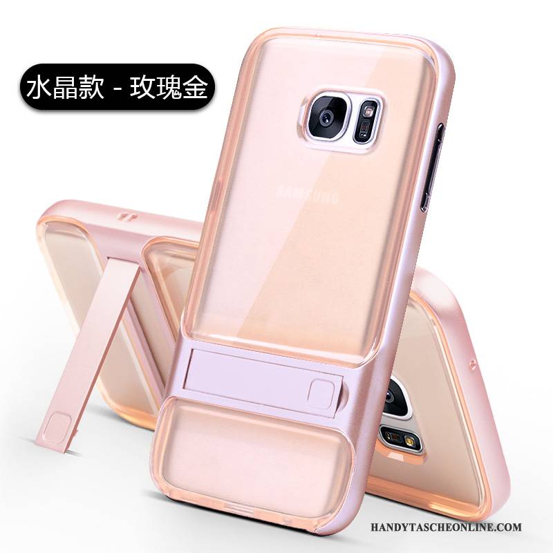 Hülle Samsung Galaxy S7 Silikon Rosa Persönlichkeit, Case Samsung Galaxy S7 Schutz Anti-sturz Handyhüllen