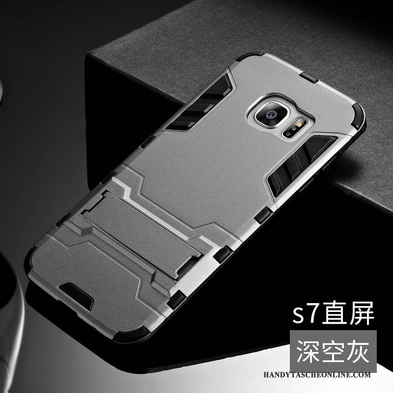 Hülle Samsung Galaxy S7 Silikon Rot Trend, Case Samsung Galaxy S7 Schutz Schwer Anti-sturz