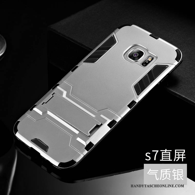 Hülle Samsung Galaxy S7 Silikon Rot Trend, Case Samsung Galaxy S7 Schutz Schwer Anti-sturz