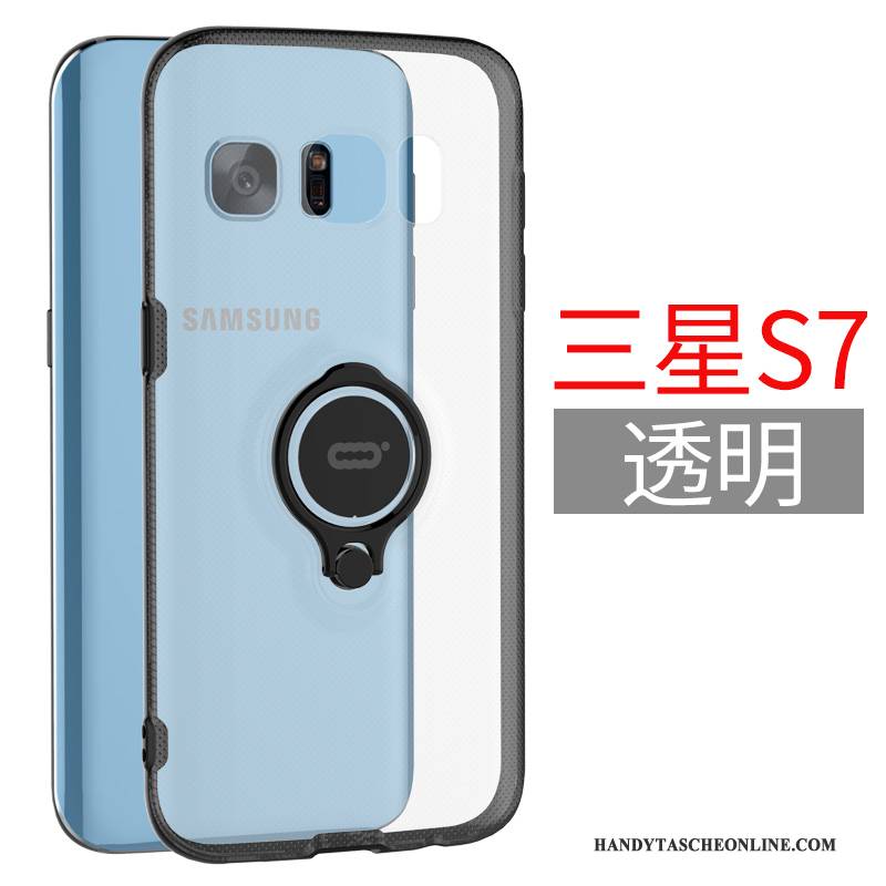 Hülle Samsung Galaxy S7 Taschen Magnetismus Ring, Case Samsung Galaxy S7 Halterung Handyhüllen Schwer