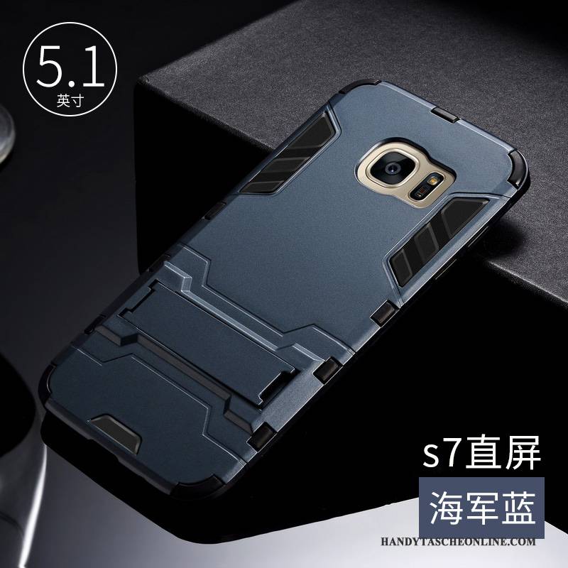 Hülle Samsung Galaxy S7 Taschen Trend Handyhüllen, Case Samsung Galaxy S7 Schutz Anti-sturz Silber