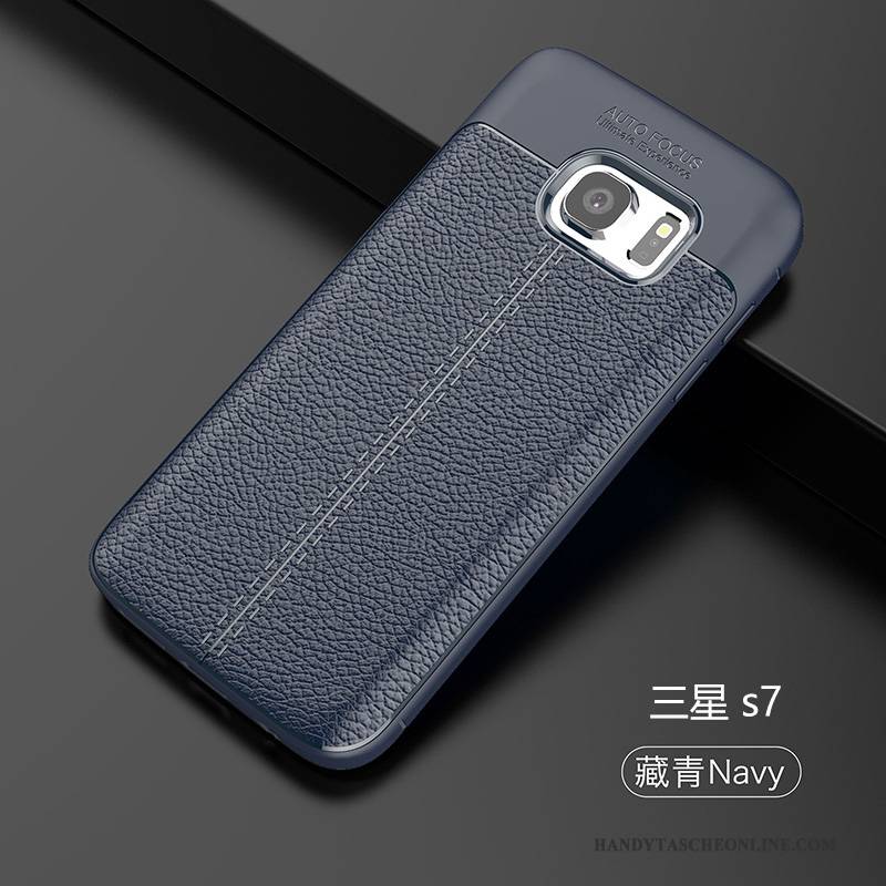 Hülle Samsung Galaxy S7 Weiche Grün Handyhüllen, Case Samsung Galaxy S7 Silikon Einfach Trend