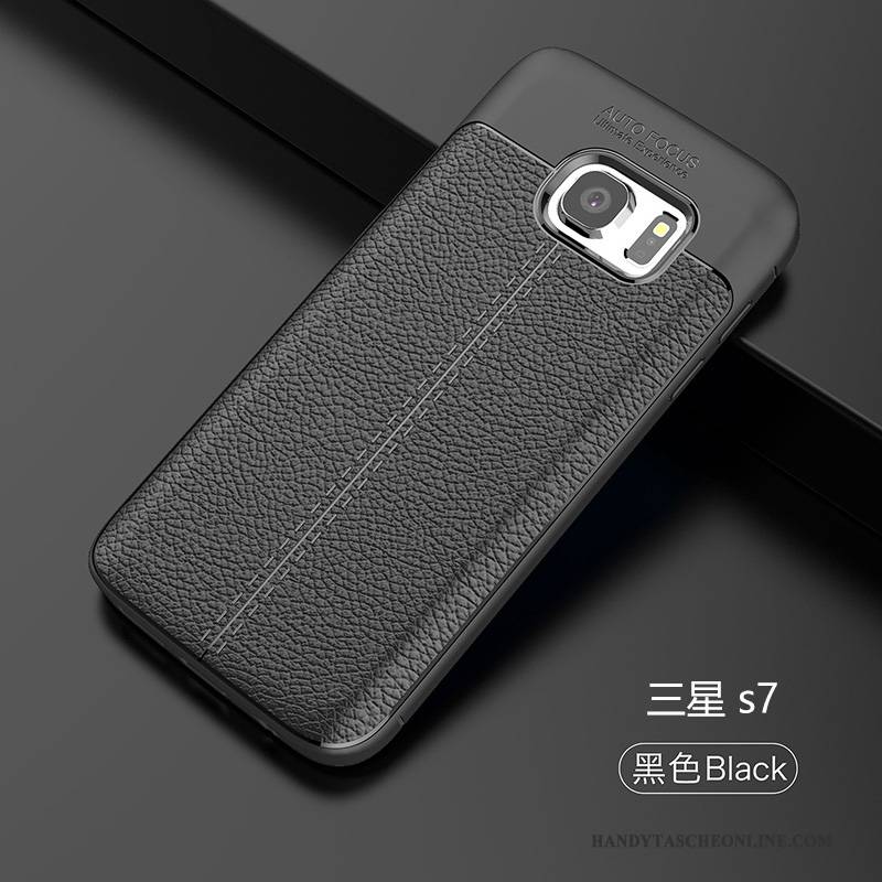 Hülle Samsung Galaxy S7 Weiche Grün Handyhüllen, Case Samsung Galaxy S7 Silikon Einfach Trend