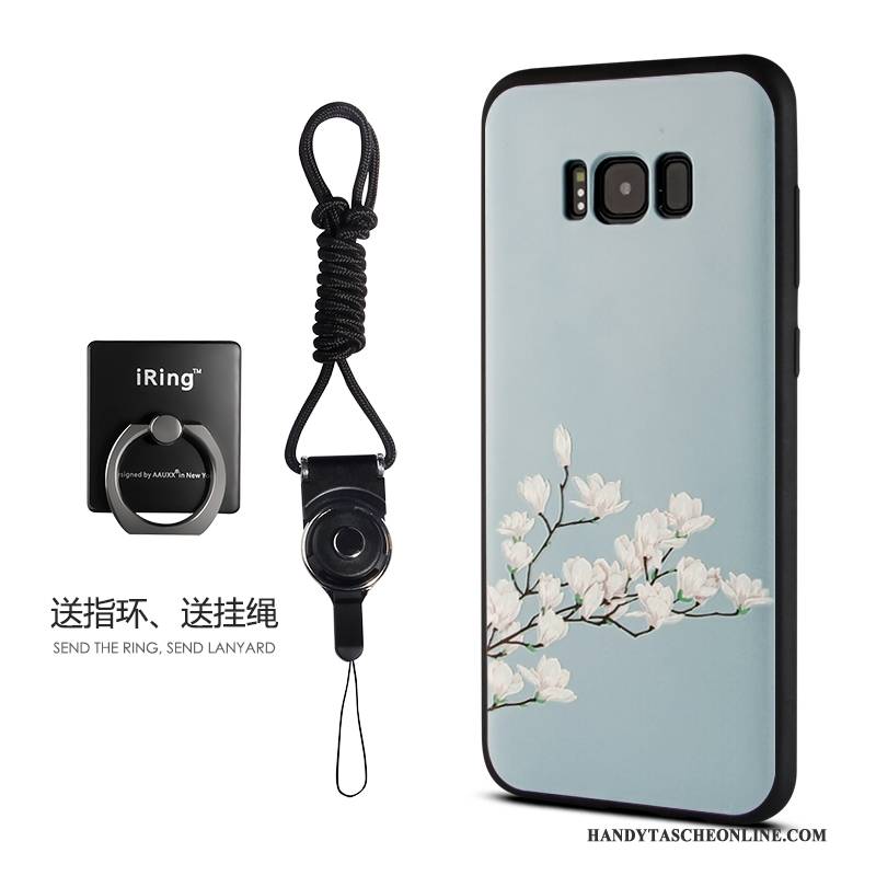 Hülle Samsung Galaxy S8+ Blumen Frisch Anti-sturz, Case Samsung Galaxy S8+ Taschen Weiß Handyhüllen