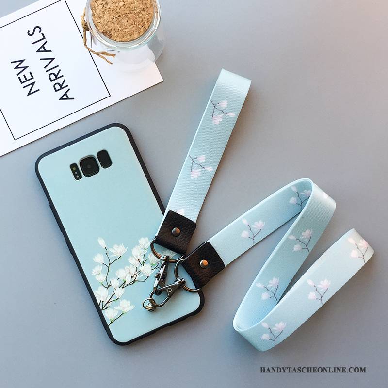 Hülle Samsung Galaxy S8+ Blumen Frisch Anti-sturz, Case Samsung Galaxy S8+ Taschen Weiß Handyhüllen