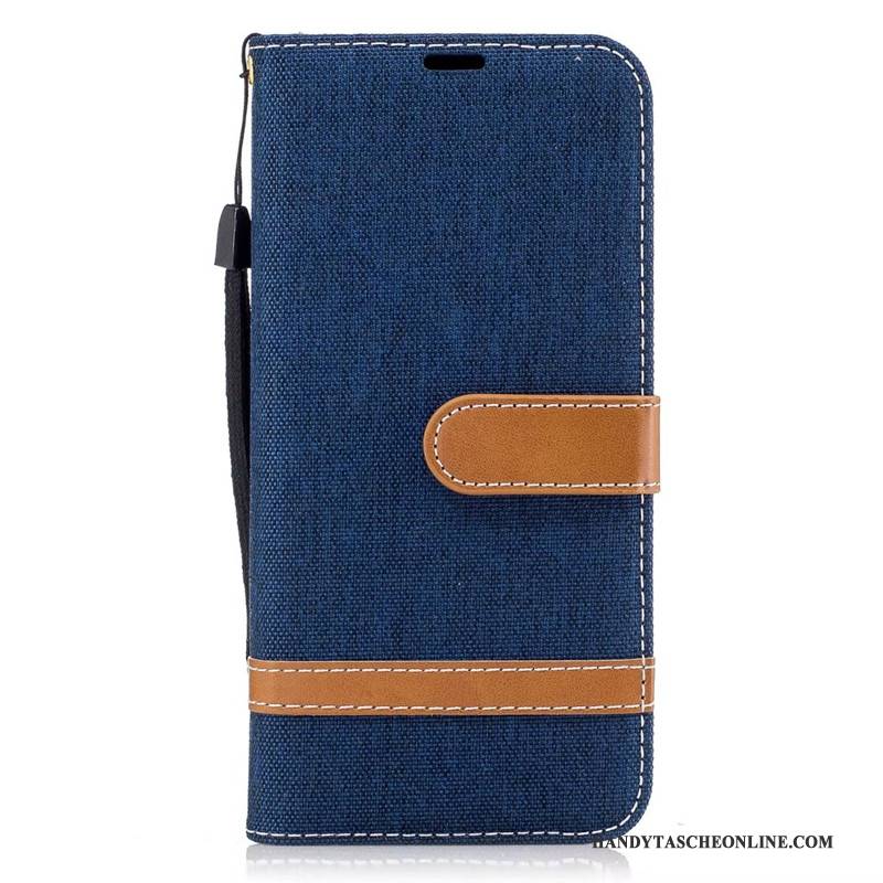 Hülle Samsung Galaxy S8+ Folio Lila Denim, Case Samsung Galaxy S8+ Lederhülle