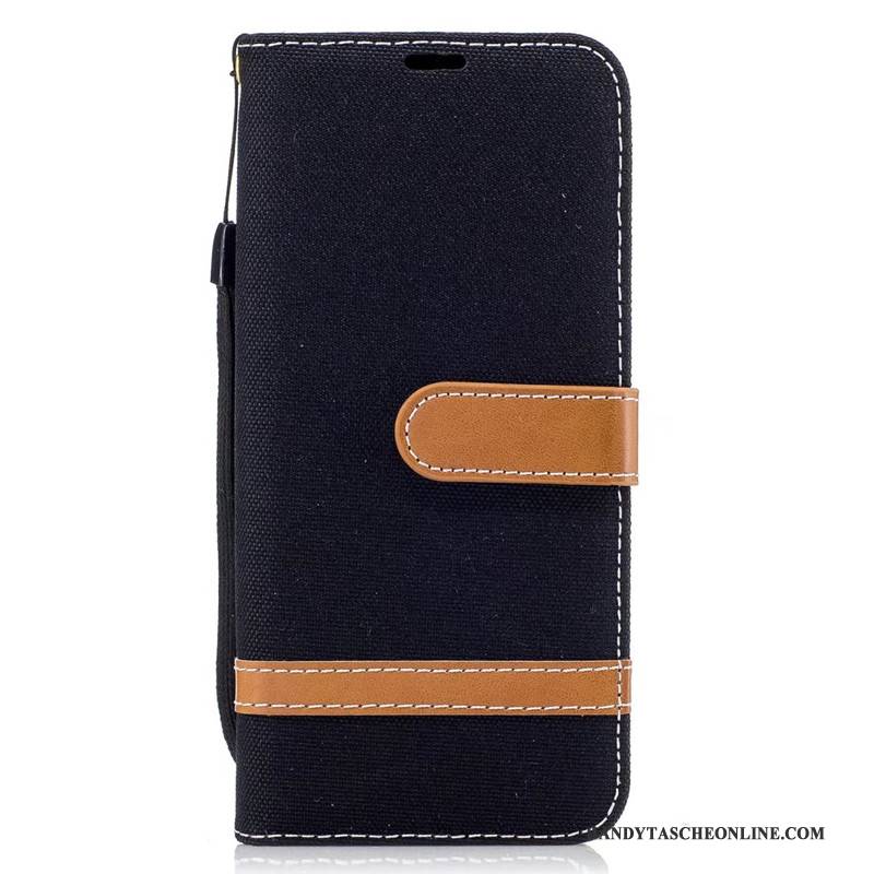 Hülle Samsung Galaxy S8+ Folio Lila Denim, Case Samsung Galaxy S8+ Lederhülle