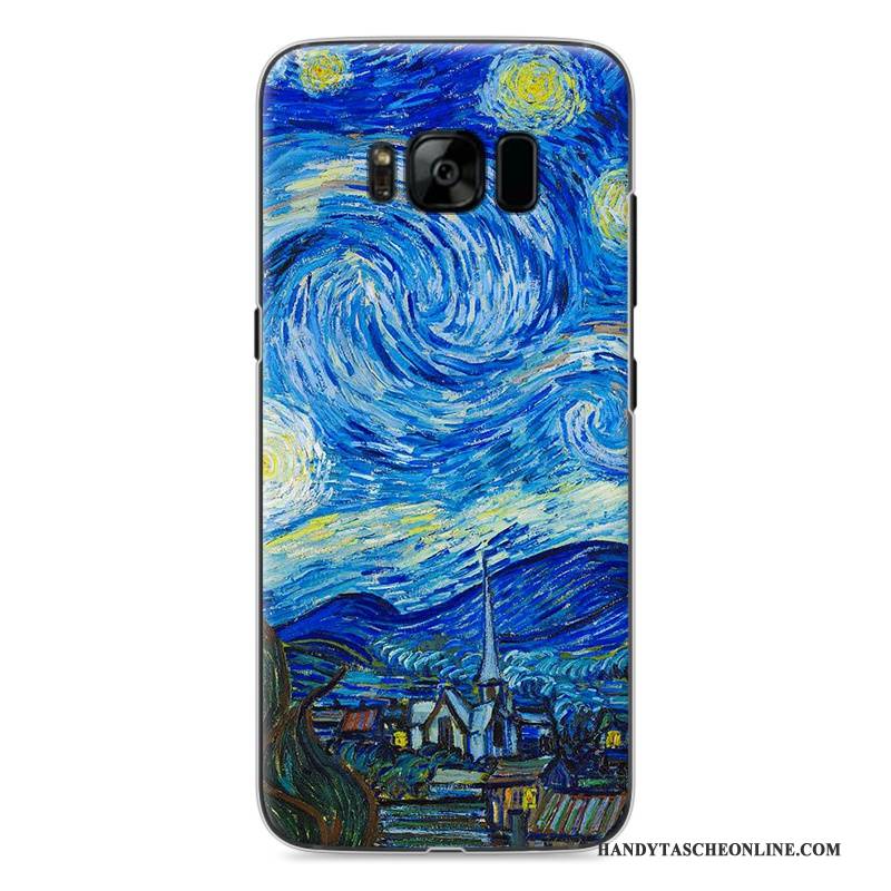 Hülle Samsung Galaxy S8 Gemalt Blau Schwer, Case Samsung Galaxy S8 Schutz Handyhüllen