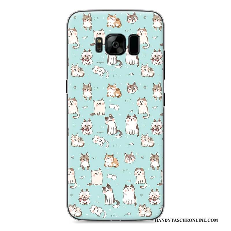 Hülle Samsung Galaxy S8 Gemalt Blau Schwer, Case Samsung Galaxy S8 Schutz Handyhüllen