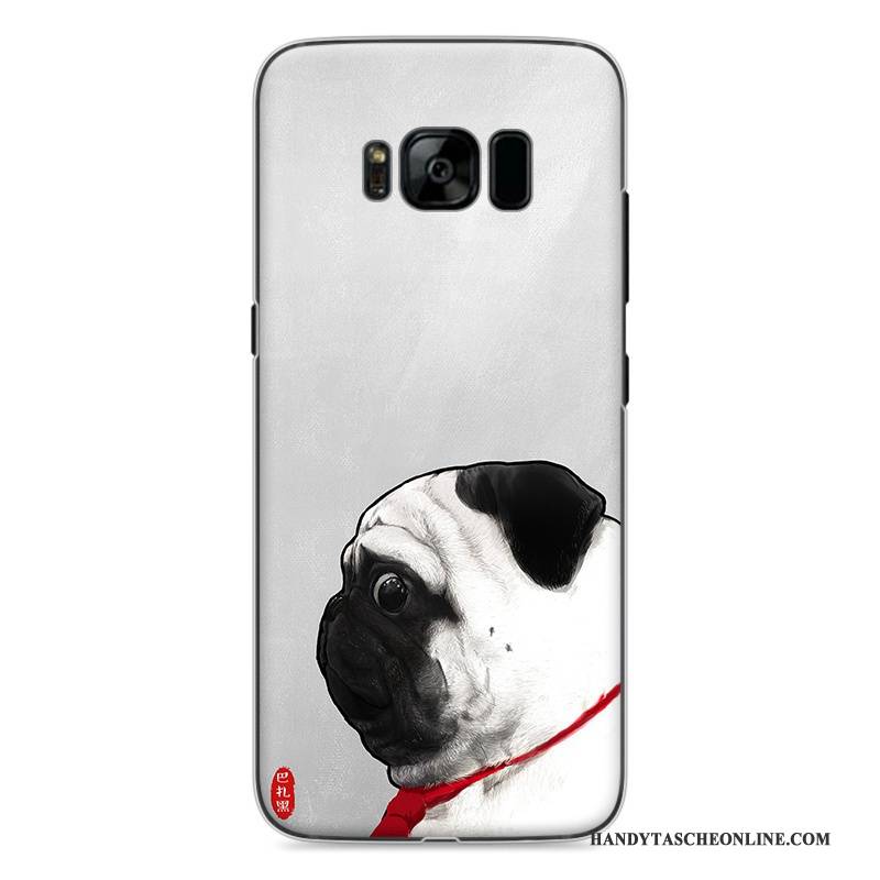 Hülle Samsung Galaxy S8 Gemalt Handyhüllen Gelb, Case Samsung Galaxy S8 Schutz Einfach Liebhaber