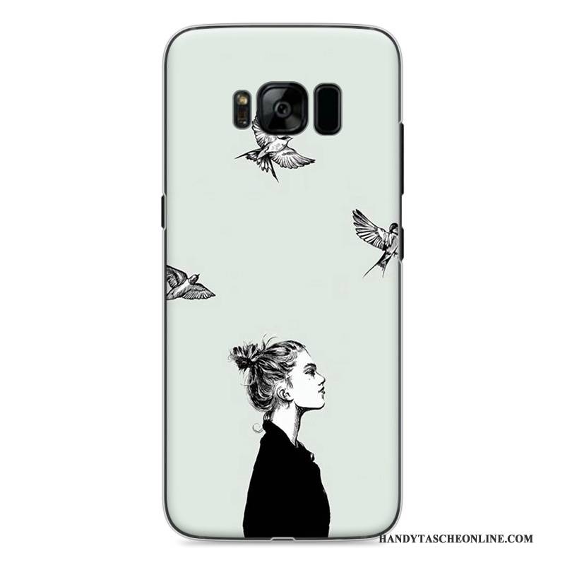 Hülle Samsung Galaxy S8 Gemalt Handyhüllen Gelb, Case Samsung Galaxy S8 Schutz Einfach Liebhaber