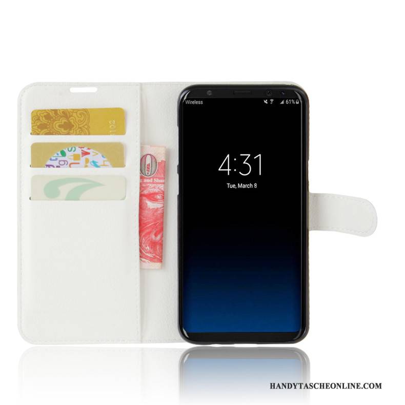 Hülle Samsung Galaxy S8 Halterung Handyhüllen Schwarz, Case Samsung Galaxy S8 Lederhülle Karte