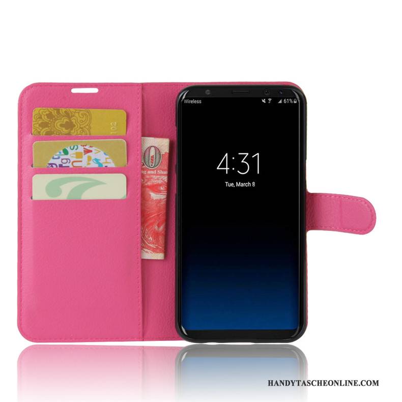 Hülle Samsung Galaxy S8 Halterung Handyhüllen Schwarz, Case Samsung Galaxy S8 Lederhülle Karte