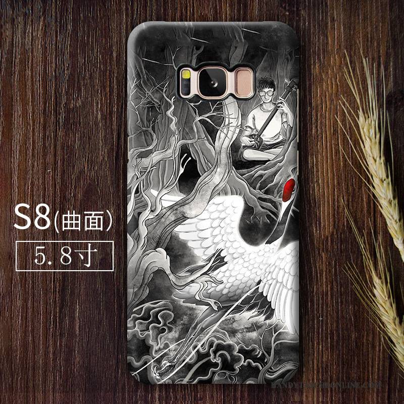 Hülle Samsung Galaxy S8 Handyhüllen Kunst, Case Samsung Galaxy S8 Schwarz Wind