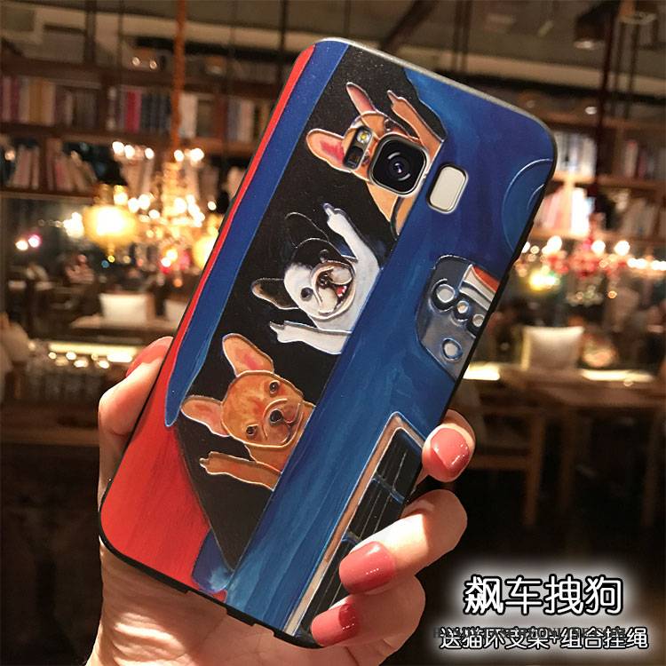 Hülle Samsung Galaxy S8 Karikatur Handyhüllen Nette, Case Samsung Galaxy S8 Farbe Hängende Verzierungen