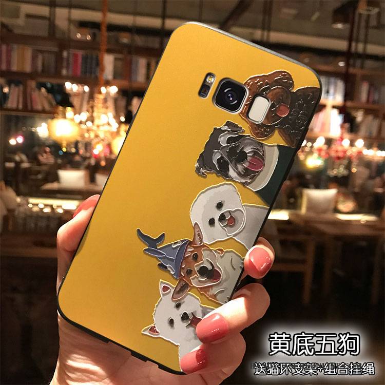 Hülle Samsung Galaxy S8 Karikatur Handyhüllen Nette, Case Samsung Galaxy S8 Farbe Hängende Verzierungen