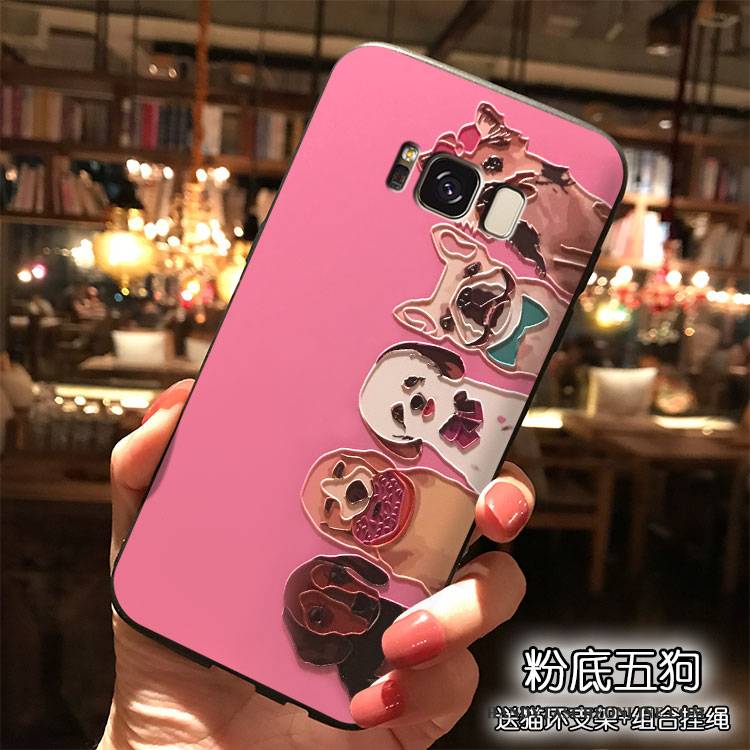 Hülle Samsung Galaxy S8 Karikatur Handyhüllen Nette, Case Samsung Galaxy S8 Farbe Hängende Verzierungen