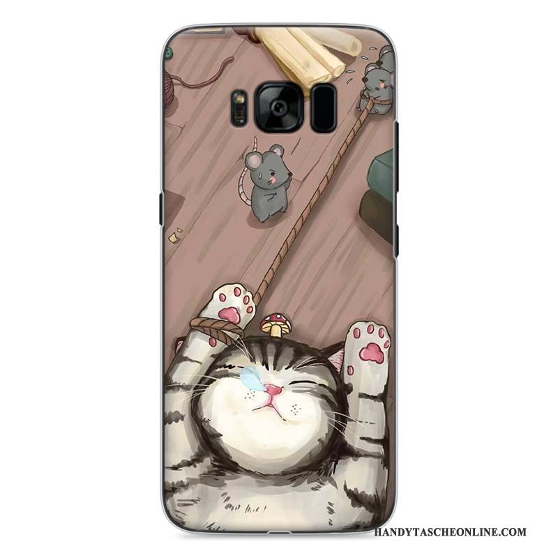 Hülle Samsung Galaxy S8 Karikatur Handyhüllen Schwer, Case Samsung Galaxy S8 Gemalt Grün Nette