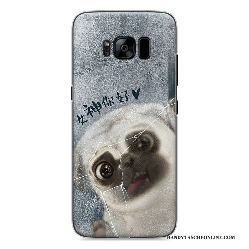 Hülle Samsung Galaxy S8 Karikatur Handyhüllen Schwer, Case Samsung Galaxy S8 Gemalt Grün Nette