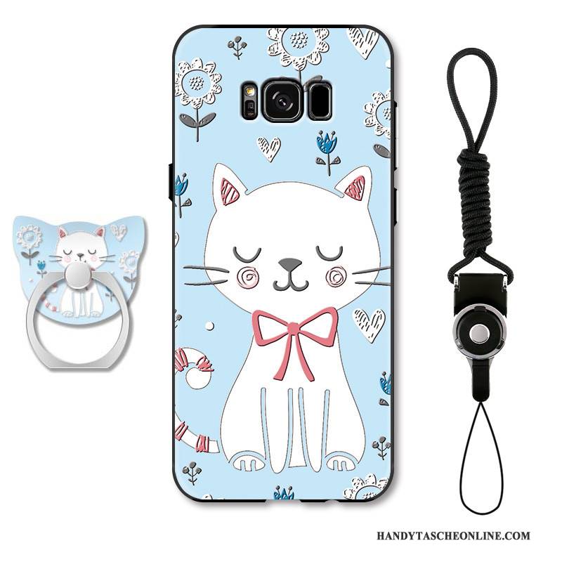 Hülle Samsung Galaxy S8+ Karikatur Katzen Anti-sturz, Case Samsung Galaxy S8+ Prägung Hängende Verzierungen Nette