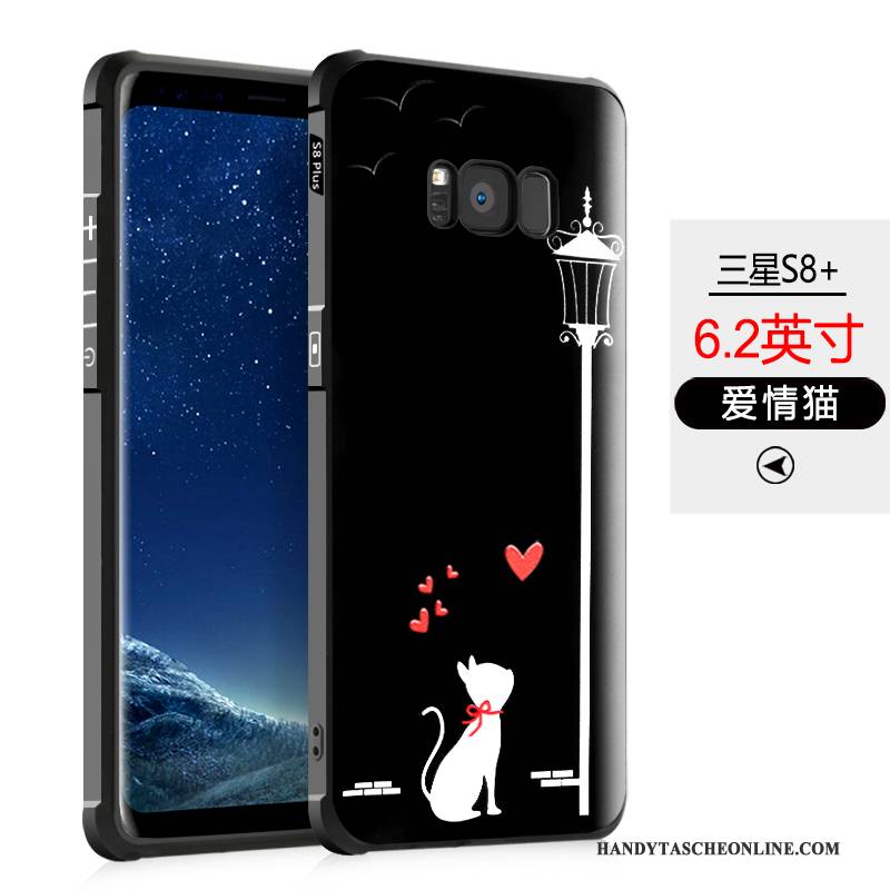 Hülle Samsung Galaxy S8+ Karikatur Nubuck Handyhüllen, Case Samsung Galaxy S8+ Schutz Ballon Anti-sturz