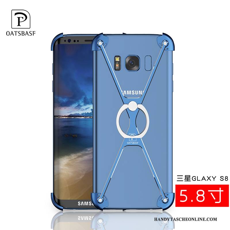 Hülle Samsung Galaxy S8 Kreativ Einfach Persönlichkeit, Case Samsung Galaxy S8 Metall Schwarz Handyhüllen