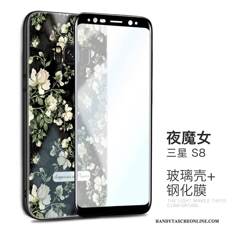 Hülle Samsung Galaxy S8 Kreativ Glas Lila, Case Samsung Galaxy S8 Schutz Handyhüllen Anti-sturz