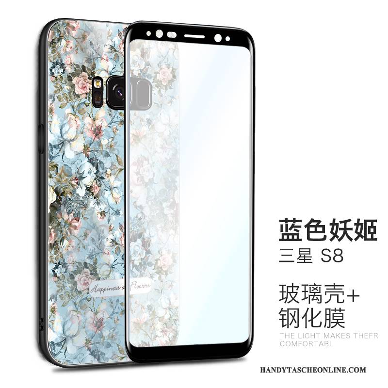 Hülle Samsung Galaxy S8 Kreativ Glas Lila, Case Samsung Galaxy S8 Schutz Handyhüllen Anti-sturz