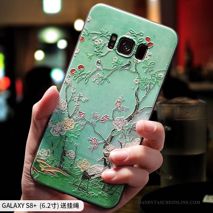 Hülle Samsung Galaxy S8+ Kreativ Licht Anti-sturz, Case Samsung Galaxy S8+ Taschen Rosa Chinesische Art