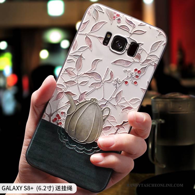 Hülle Samsung Galaxy S8+ Kreativ Licht Anti-sturz, Case Samsung Galaxy S8+ Taschen Rosa Chinesische Art