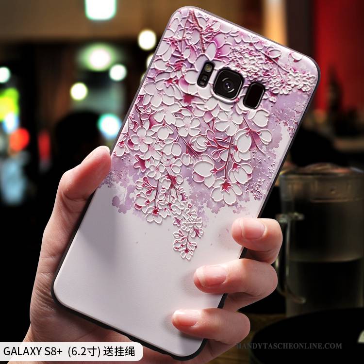 Hülle Samsung Galaxy S8+ Kreativ Licht Anti-sturz, Case Samsung Galaxy S8+ Taschen Rosa Chinesische Art