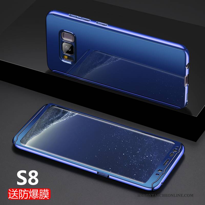 Hülle Samsung Galaxy S8 Kreativ Schlank Persönlichkeit, Case Samsung Galaxy S8 Taschen Handyhüllen Blau