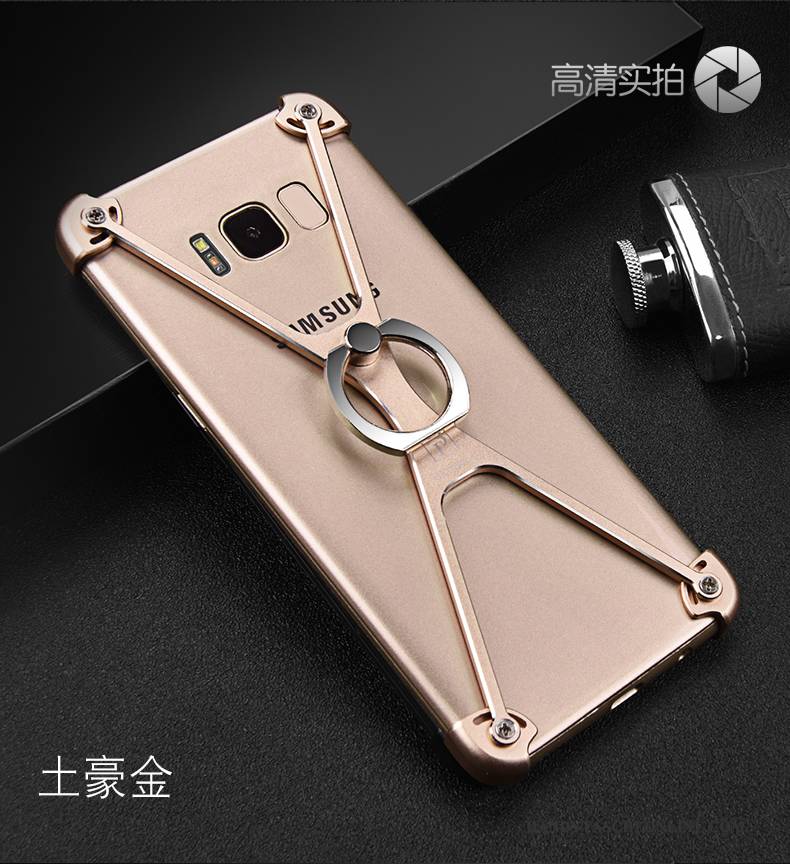 Hülle Samsung Galaxy S8+ Kreativ Silber Handyhüllen, Case Samsung Galaxy S8+ Metall Ring Anti-sturz