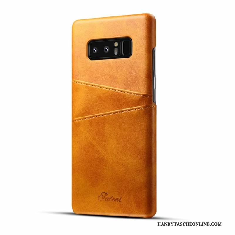 Hülle Samsung Galaxy S8+ Leder Handyhüllen Schön, Case Samsung Galaxy S8+ Schutz Karte Business