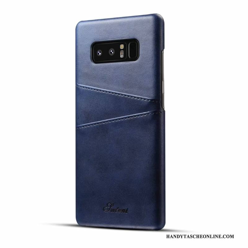 Hülle Samsung Galaxy S8+ Leder Handyhüllen Schön, Case Samsung Galaxy S8+ Schutz Karte Business