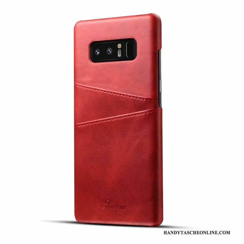 Hülle Samsung Galaxy S8+ Leder Handyhüllen Schön, Case Samsung Galaxy S8+ Schutz Karte Business