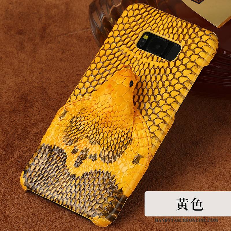 Hülle Samsung Galaxy S8 Leder Weiß Schnalle, Case Samsung Galaxy S8 Lederhülle Handyhüllen Ring