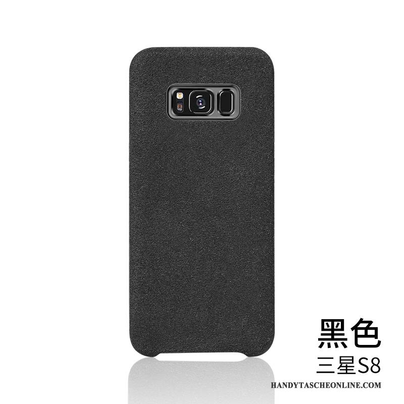 Hülle Samsung Galaxy S8 Lederhülle Europa Handyhüllen, Case Samsung Galaxy S8 Taschen Samt Hellblau