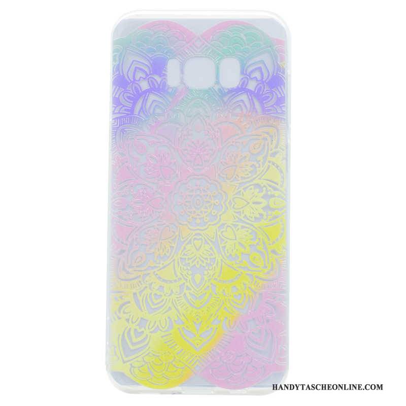 Hülle Samsung Galaxy S8 Lederhülle Frisch Rosa, Case Samsung Galaxy S8 Weiche Bedruckte Muster