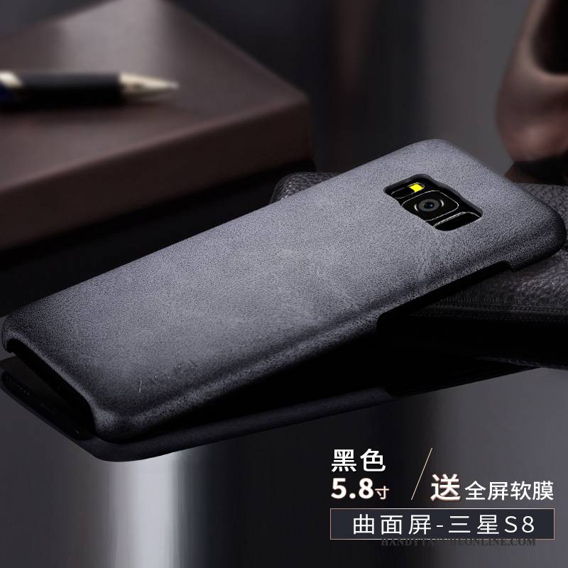 Hülle Samsung Galaxy S8 Lederhülle Schlank Anti-sturz, Case Samsung Galaxy S8 Schutz Neu Handyhüllen