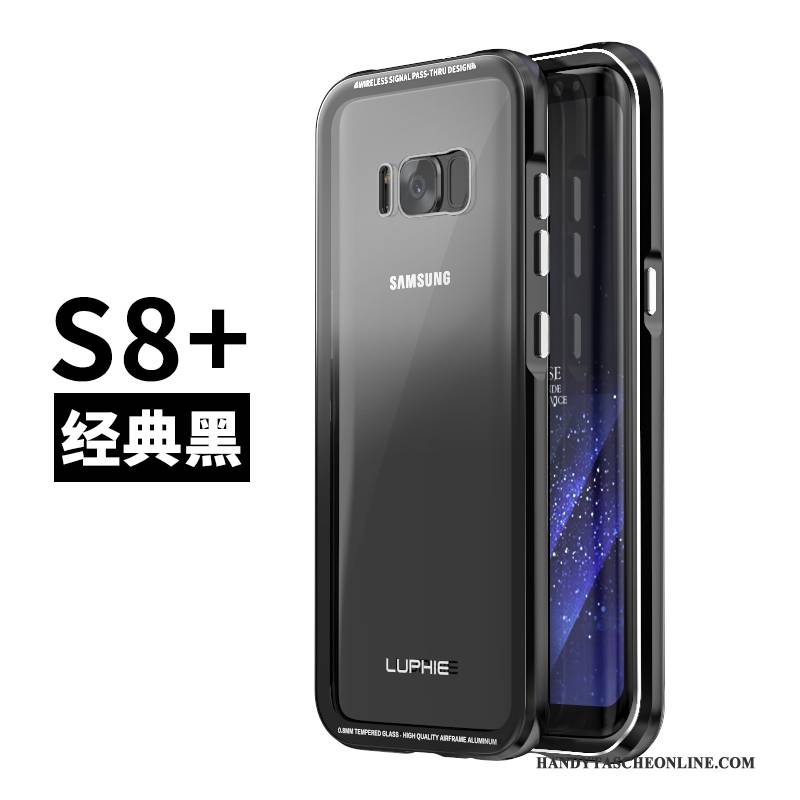 Hülle Samsung Galaxy S8+ Metall Handyhüllen Blau, Case Samsung Galaxy S8+ Schutz Anti-sturz Gold