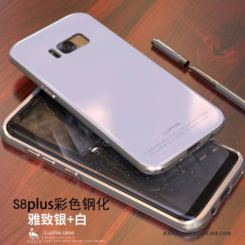 Hülle Samsung Galaxy S8+ Metall Handyhüllen Blau, Case Samsung Galaxy S8+ Schutz Anti-sturz Gold